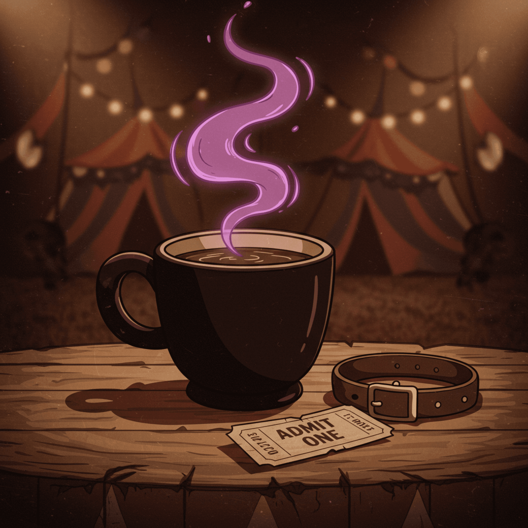 Spooky Coffee Scene